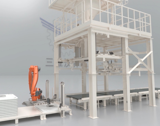 四袋系全自动吨袋包装机